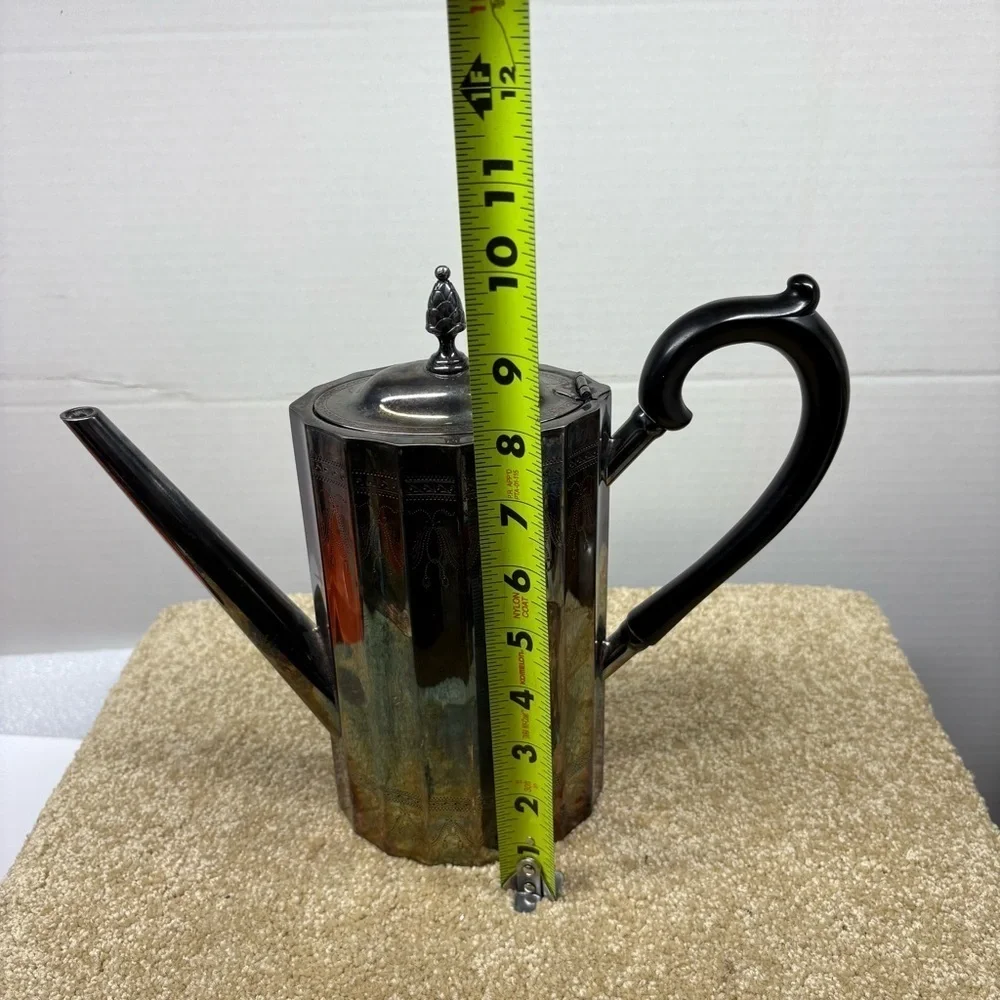 Vtg Paul Revere Coffee Pot American Silverplate Hollowware by LUNT SILVER “EGC”